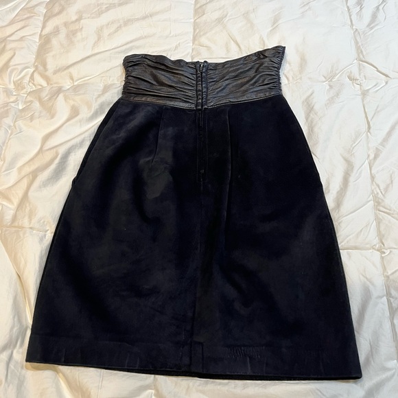 Vintage Leather & Suede High-waisted Skirt by Danier - Picture 7 of 8